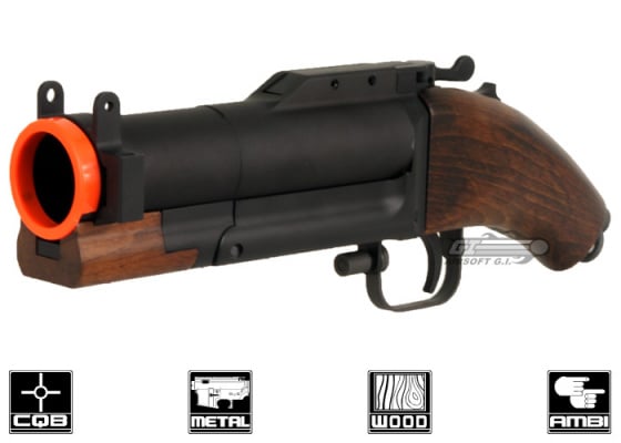 King Arms Metal / Real Wood M79 Sawed-Off Airsoft Grenade Launcher