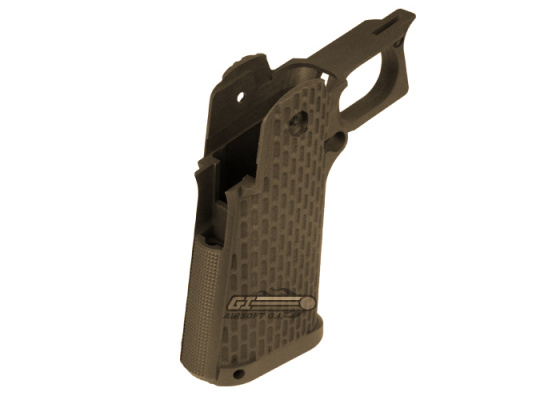 KJW Gunner Grip for 1911 Tactical / TM HI CAPA ( Tan )