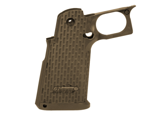 KJW Gunner Grip for 1911 Tactical / TM HI CAPA ( Tan )