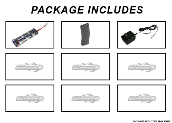 Lancer Tactical LT01B M4 Commando Carbine AEG Airsoft Rifle Platinum Combo Pack ( Black )