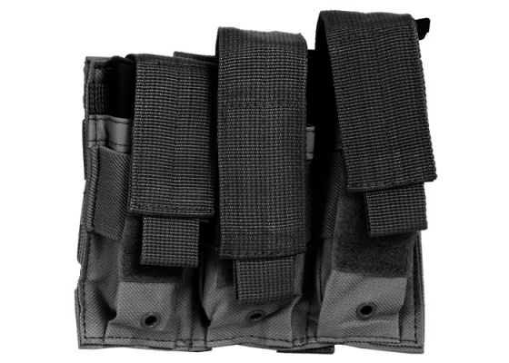 NcSTAR Triple Pistol Magazine Pouch ( Black )