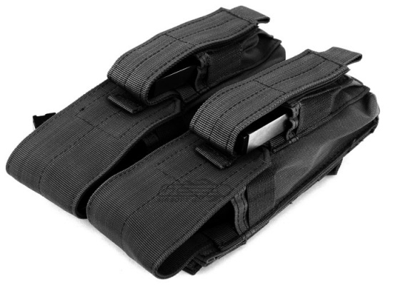 Condor Outdoor MOLLE Double AK Kangaroo Magazine Pouch ( Black )