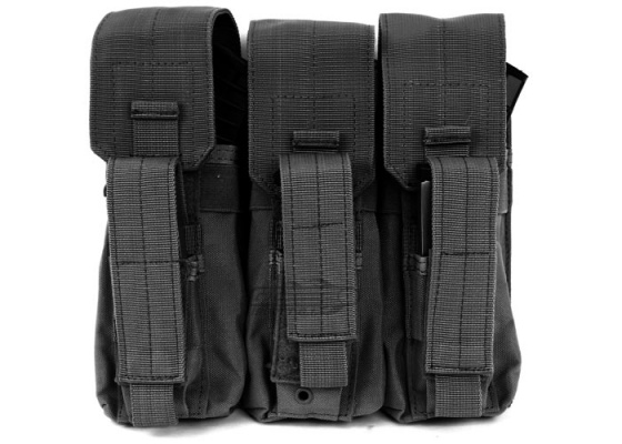 Condor Outdoor Molle Triple AK Kangaroo Magazine Pouch ( Black )