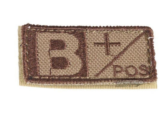 Condor Outdoor Velcro B Positive Blood Type Patch ( Tan )