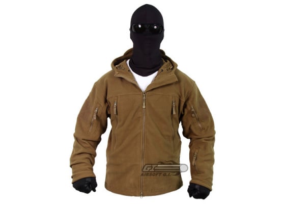 Condor Outdoor Sierra Hooded Micro Fleece Jacket ( Tan / S )