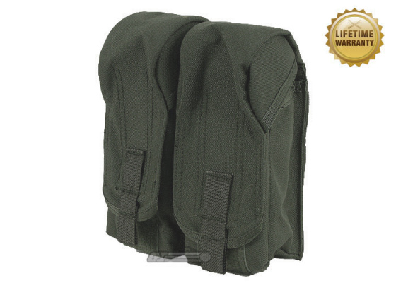 Pantac USA 1000D Cordura Molle AK Double Magazine Pouch ( Ranger Green )