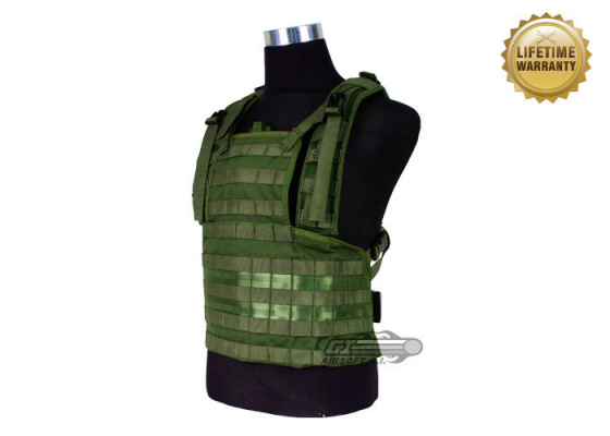 Pantac USA 1000D Cordura Molle MOD Tactical Vest ( OD Green / M )