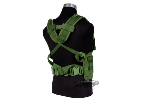 Pantac USA 1000D Cordura Molle MOD Tactical Vest ( OD Green / M )