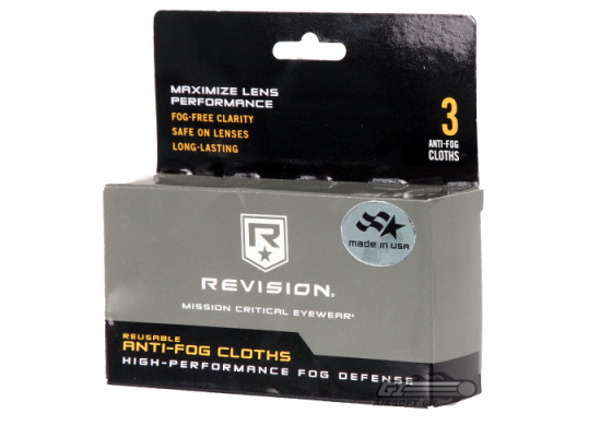 Revision Reusable Anti-Fog Cloths ( 3 Pack )