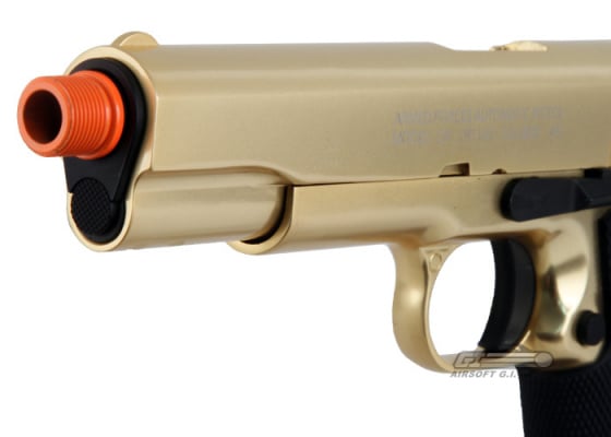 Socom Gear Limited Edition 24K Gold Plated Government Classic M1911 GBB Airsoft Pistol ( Gold )
