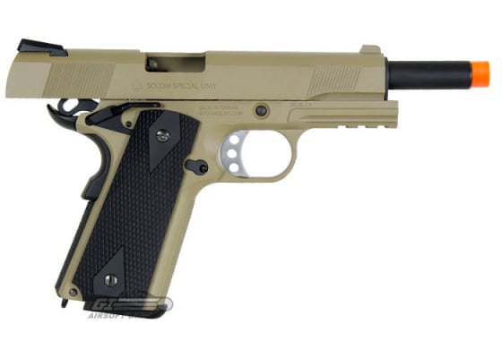 Socom Gear M1911 Desert Warrior GBB Airsoft Pistol ( Tan )
