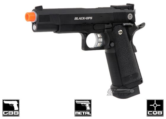 SOCOM Gear Black Ops 1911 GBB Airsoft Pistol ( Black )