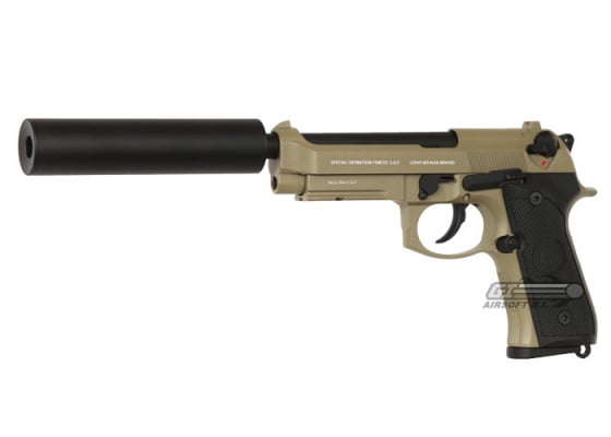 Socom Gear SOF M9A1 GBB Airsoft Pistol ( Tan )