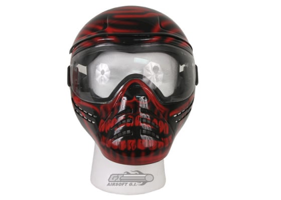Save Phace Diablo Full Face Tactical Mask ( Red / Black )