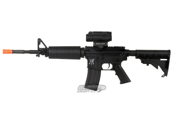 SRC M4A1 Carbine AEG Airsoft Rifle Battery & Charger Package ( Black )