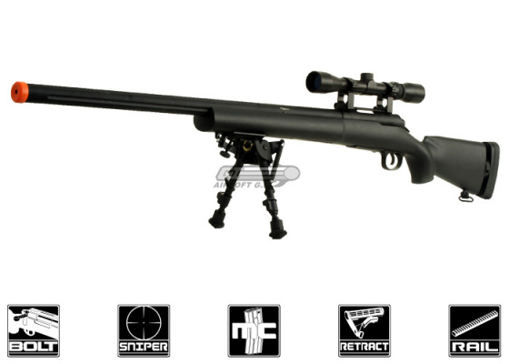 CYMA M28 M24 Spring Sniper Rifle Bipod Package ( Black )
