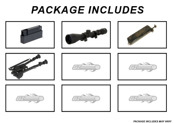 CYMA M28 M24 Spring Sniper Rifle Bipod Package ( Black )