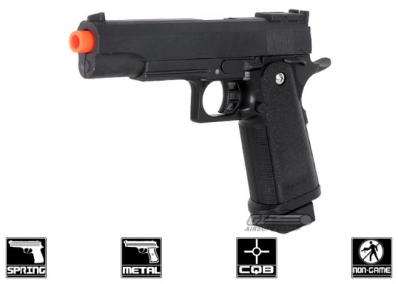 UK Arms G6 1911 Hi Capa 5.1 Spring Airsoft Pistol ( Black )