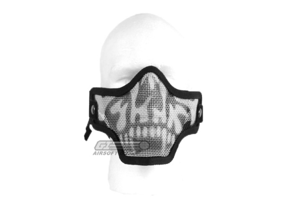 Emerson Tactical Skull Metal Mesh Half Mask ( Black )