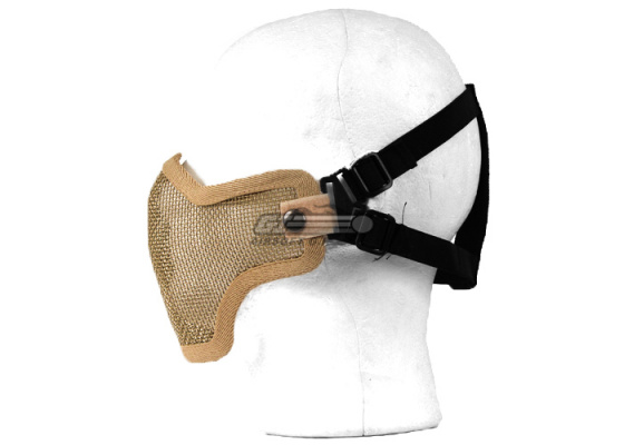 Emerson Tactical Metal Mesh Half Mask ( Tan )
