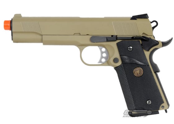 WE Desert Warrior MEU 1911 GBB Airsoft Pistol ( Tan )
