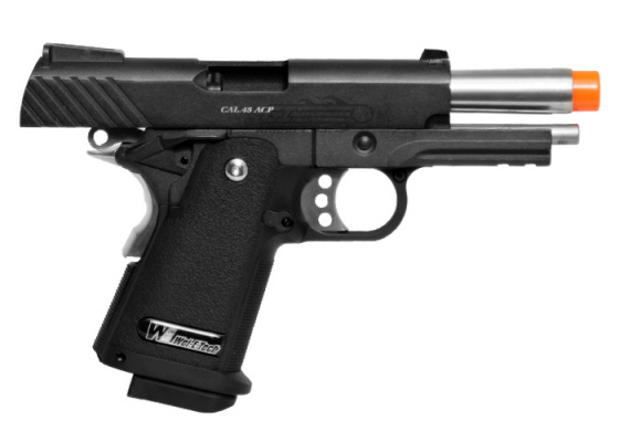 WE 3.8 1911 Hi Capa GBB Airsoft Pistol ( Black )