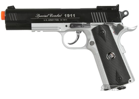 WG Xtreme 1911 CO2 Airsoft Pistol ( Black / Silver )