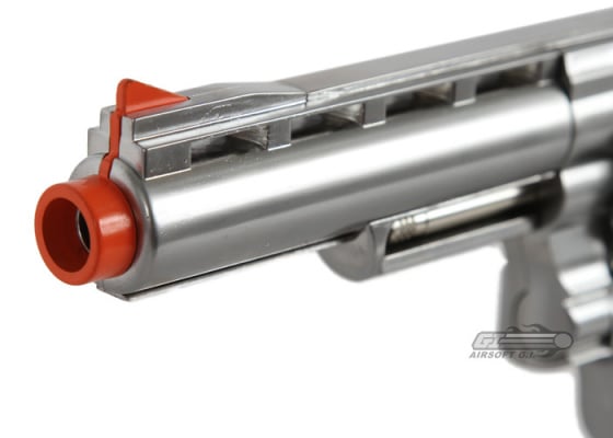 WG 4" Revolver CO2 Airsoft Pistol ( Silver / Imitation Wood )