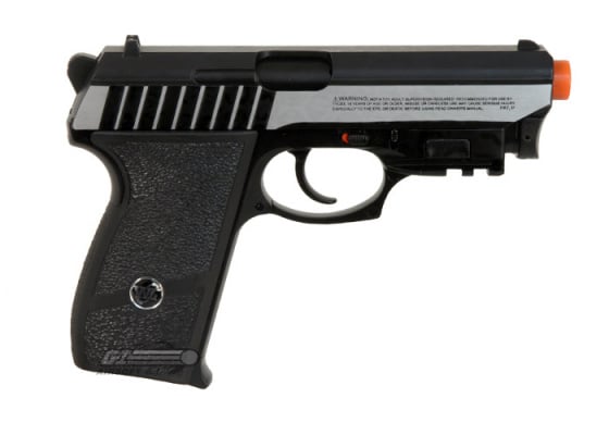 WG Panther CO2 Airsoft Pistol w/ Laser ( Black / Silver )