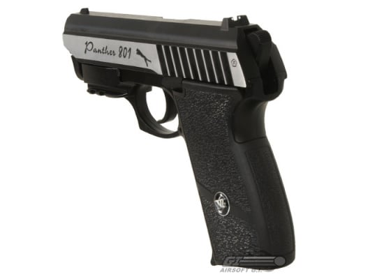 WG Panther CO2 Airsoft Pistol w/ Laser ( Black / Silver )