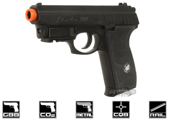 WG Panther CO2 Airsoft Pistol w/ Laser ( Black )