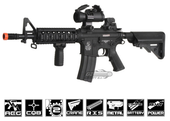 Colt M4 CQB Carbine AEG Airsoft Rifle by CYMA ( Black )