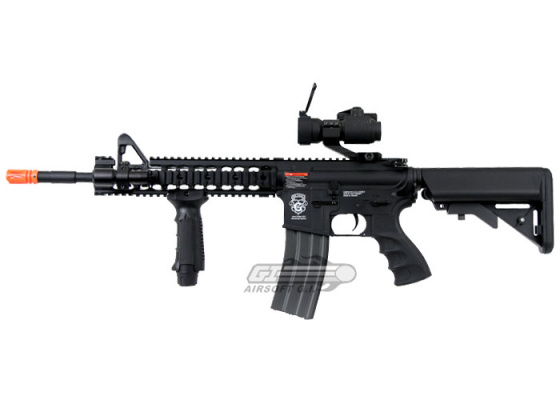 G&G GR15 Raider XL Plastic M4 Carbine Blowback AEG Airsoft Rifle Battery & Charger Package ( Black )