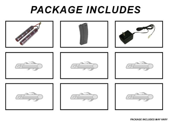 G&G GR15 Raider XL Plastic M4 Carbine Blowback AEG Airsoft Rifle Battery & Charger Package ( Black )