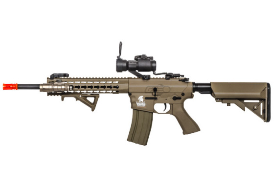 Lancer Tactical LT12TK M4 Keymod Carbine AEG Airsoft Rifle ( Tan )