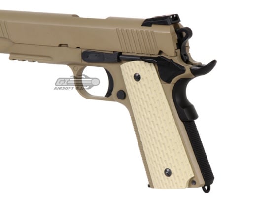 WE Desert Warrior 1911 GBB Airsoft Pistol ( Tan )