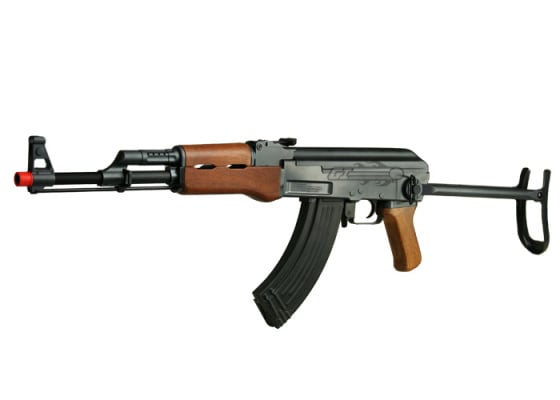 CYMA CM028S AK47S Carbine AEG Airsoft Rifle ( Black / Imitation Wood )