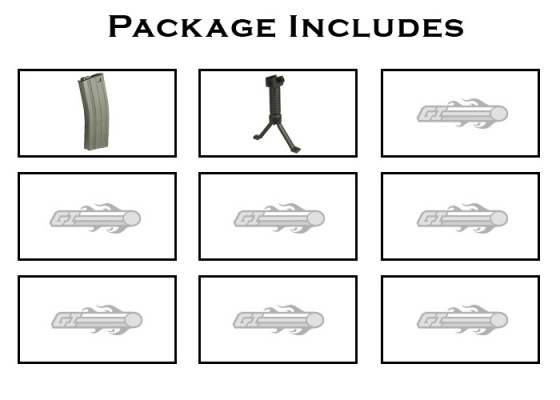 (Discontinued) G&G Full Metal G-MK16 CQC Airsoft Rifle ( Black )