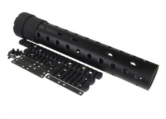 Madbull Airsoft PRI 12.5" Gen. 3 SPR Polymer Round Handguard Rail System ( Black )