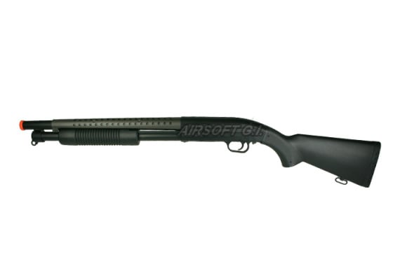 Double Eagle M58A Full Stock Spring Airsoft Shotgun ( Black )