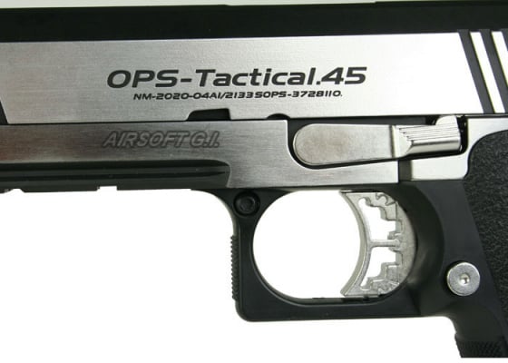 Tokyo Marui Hi-Capa 4.3 Dual Stainless GBB Airsoft Pistol ( Black / Silver )