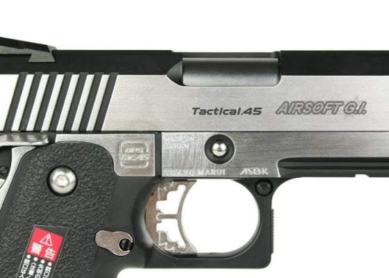 Tokyo Marui Hi-Capa 4.3 Dual Stainless GBB Airsoft Pistol ( Black / Silver )