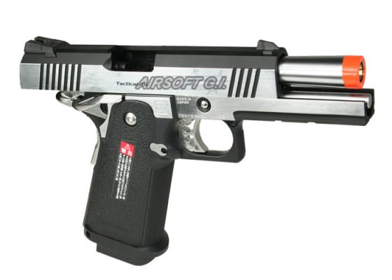 Tokyo Marui Hi-Capa 4.3 Dual Stainless GBB Airsoft Pistol ( Black / Silver )