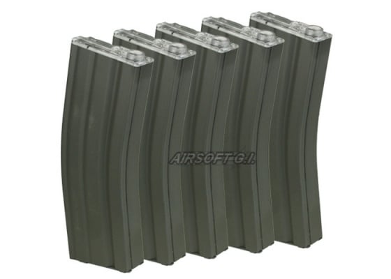 G&G GR16 79 rd. AEG Mid Capacity Magazine - 5 Pack ( Black )