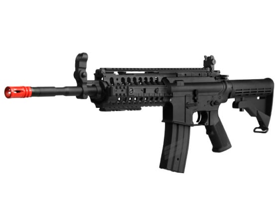 JG F6613 SR16 RIS M4 Carbine AEG Airsoft Rifle Enhanced Version ( Black )