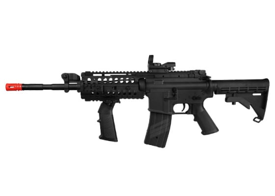 JG F6613 SR16 RIS M4 Carbine AEG Airsoft Rifle Enhanced Version ( Black )