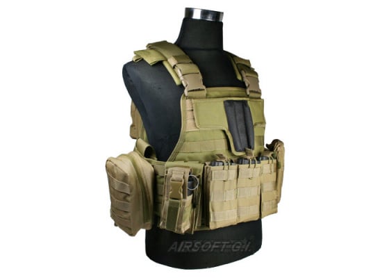 J-Tech Aegis-II Plate Carrier Tactical Vest ( COY Brown / Medium )