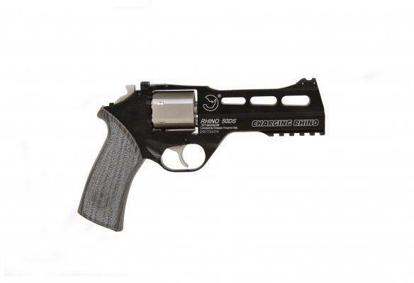 BO Manufacture Limited Edition Chiappa Rhino Revolver 50DS .357 Magnum Airgun ( Black / Silver )