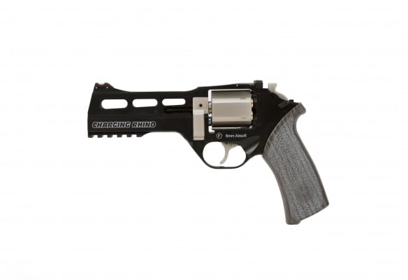 BO Manufacture Limited Edition Chiappa Rhino Revolver 50DS .357 Magnum Airgun ( Black / Silver )