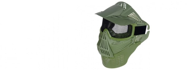 Emerson Industries Face Mask w/ Mesh Eye Protection ( OD Green )